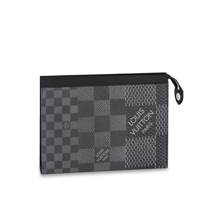 Pochette Voyage MM Damier Graphite - Leather Men's Wallet