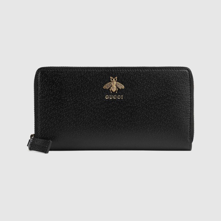 Animalier Leather Zip Around Wallet - Leather Men's Wallet
