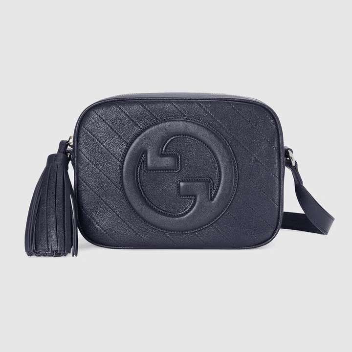 Blue Leather G Blondie Small Shoulder Bag - Leather Women's Handbag - Bagsfits