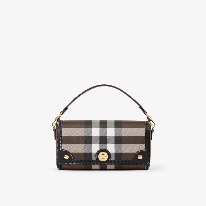 Dark Birch Brown Top Handle Note Bag - Leather Women's Handbag - Bagsfits