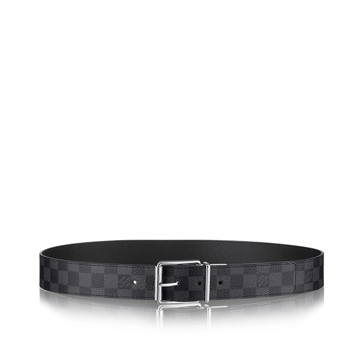 Damier Print 40mm Reversible Belt Damier Graphite Canvas - Leather Men's Belts - Bagsfits