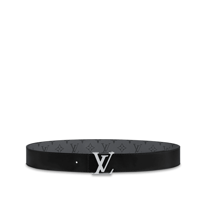 Black Initiales 40MM Reversible Belt Monogram Eclipse - Leather Men's Belts - Bagsfits