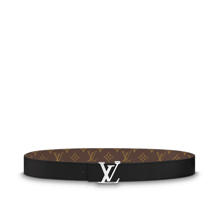 Initiales Reversible Monogram Macassar - Leather Men's Belt