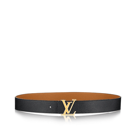 Initiales Reversible Taurillon - Leather Men's Belt