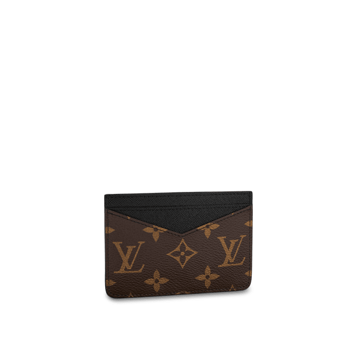 Neo Porte Cartes Monogram Macassar Canvas Leather Wallet - Leather Men's Wallet - Bagsfits