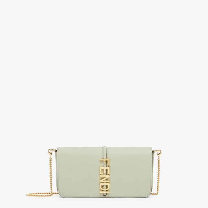 Fendigraphy Wallet On Chain - Leather Women's Wallet - Bagsfits