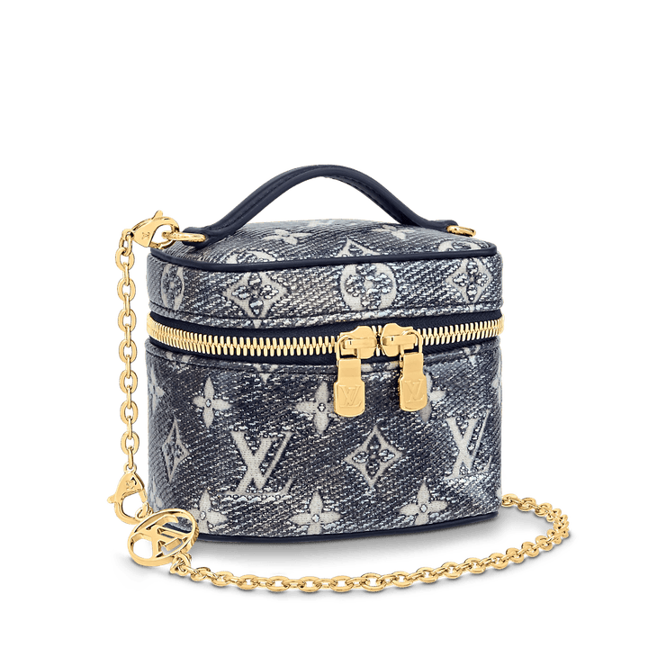 Blue Micro Vanity - Leather Women's Bag - Bagsfits