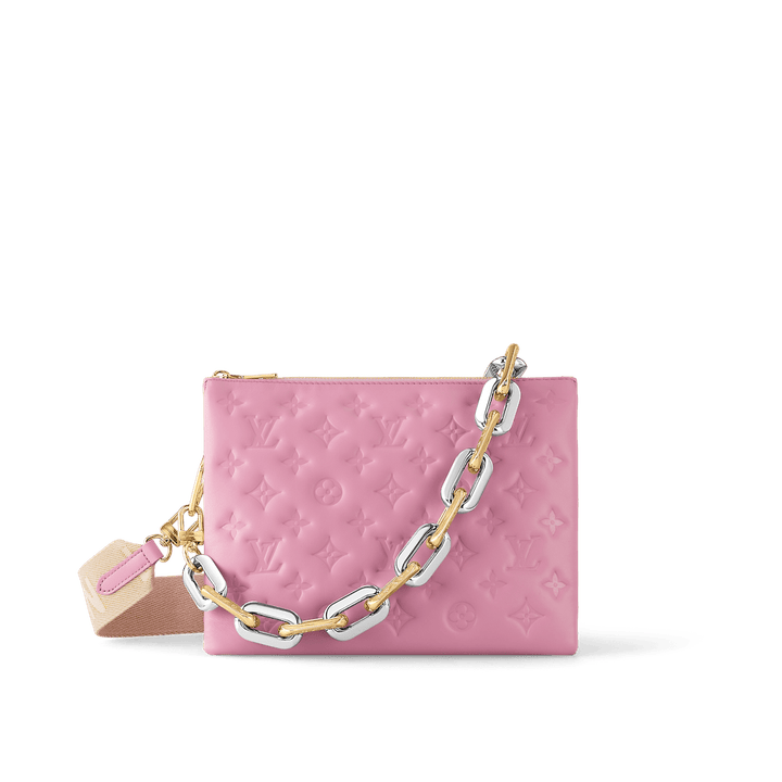 Rose Bonbon Coussin PM - Leather Women's Bag - Bagsfits