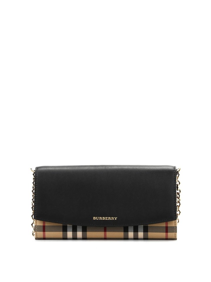Black 'Horseferry' Wallet On Chain - Leather Women's Bag - Bagsfits