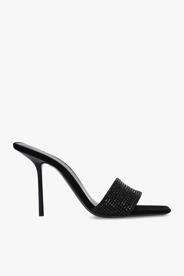 Black Lucky Evening Mules - Women's Designer Shoes