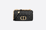 Black Supple Cannage Medium Caro Bag - LEATHER WOMEN'S CROSSBODY BAG