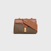 Beige Teen Soft 16 In Tweed And Calfskin - Leather Women's Handbag - Bagsfits