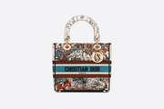 Latte Multicolor Medium Lady D-Lite Bag - Leather Women's Handbag - Bagsfits