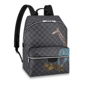 Discovery Backpack Damier Graphite Canvas Leather Bag - Leather Men's Handbag - Bagsfits