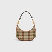 Green Medium Strap Ava Bag In Textile And Calfskin - Leather Women's Handbag - Bagsfits