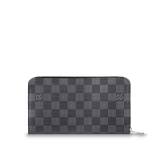 Zippy Organizer Damier Graphite Canvas Leather Wallet - Leather Men's Wallet - Bagsfits