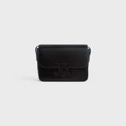 Black Teen Cuir Triomphe Bag In Shiny Calfskin - Leather Women's Handbag - Bagsfits