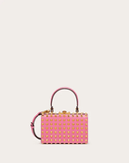 Rockstud Alcove Grainy Calfskin Box Bag With All Over Stud - Leather Women's Handbag - Bagsfits