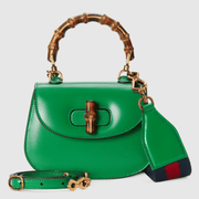 Green GG Bamboo 1947 Mini Top Handle Bag - Leather Women's Handbag - Bagsfits