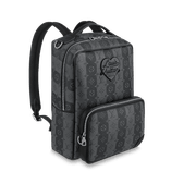 Utilitary Backpack Monogram Stripes Eclipse Leather Bag - Leather Men's Handbag - Bagsfits