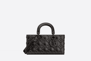 Black Cannage Calfskin With Diamond Motif - Leather Women's Handbag - Bagsfits