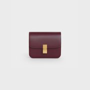 Burgundy Teen Classic Bag In Box Calfskin - Leather Women's Handbag - Bagsfits