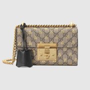 Padlock Small GG Bees Shoulder Bag - Leather Women's Handbag