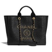 Black Straw Large Shopping Bag - Leather's Women Shoulder Bag