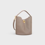 Pebble Bucket 16 Bag In Supple Grained Calfskin - Leather Women's Handbag - Bagsfits