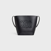 Black Small Bucket Cuir Triomphe In Smooth Calfskin - Leather Women's Handbag - Bagsfits