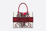Latte Multicolor Cupidon Medium Book Tote Bag - Leather Women's Handbag - Bagsfits