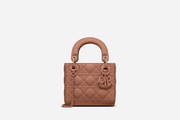 Blush Ultramatte Cannage Calfskin Mini Lady Bag - Leather Women's Handbag - Bagsfits