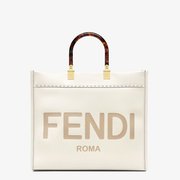 White Sunshine Medium Bag - Women’s Leather Bag