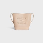 Nude Small Bucket Cuir Triomphe In Smooth Calfskin - Leather Women's Handbag - Bagsfits
