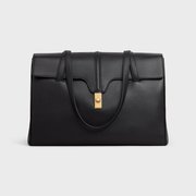 Black Large Soft 16 Bag In Smooth Calfskin - Leather Women's Handbag - Bagsfits