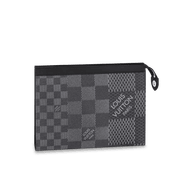 Pochette Voyage MM Damier Graphite - Leather Men's Wallet