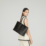 Black GG Marmont Large Tote Bag - Leather Women's Handbag - Bagsfits