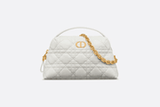 Latte Supple Cannage Calfskin Mini D-cosy Bag - Leather Women's Handbag - Bagsfits