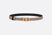 Hazelnut and Black 30 Montaigne Reversible Belt - Leather Women Belt