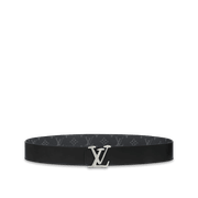 Tag 40mm Reversible Belt Monogram Eclipse - Leather Men's Belts - Bagsfits