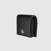 Black Leather Card Case Wallet - Leather Women's Wallet - Pursefit