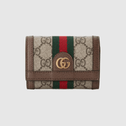 Brown GG Ophidia Bi Fold Wallet - Leather Women's Wallet - Bagsfits