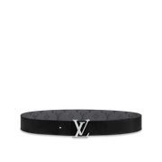 Black Initiales 40MM Reversible Belt Monogram Eclipse - Leather Men's Belts - Bagsfits