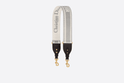 Gray CD Embroidery Shoulder Strap