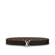 Initiales Reversible Monogram Macassar - Leather Men's Belt