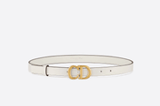 Latte Ultrasoft Calfskin Saddle Belt - Leather Women Belt