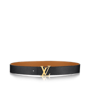 Initiales Reversible Taurillon - Leather Men's Belt