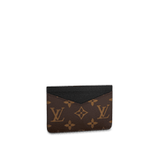 Neo Porte Cartes Monogram Macassar Canvas Leather Wallet - Leather Men's Wallet - Bagsfits