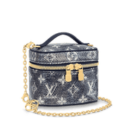 Blue Micro Vanity - Leather Women's Bag - Bagsfits