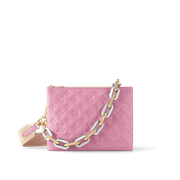 Rose Bonbon Coussin PM - Leather Women's Bag - Bagsfits